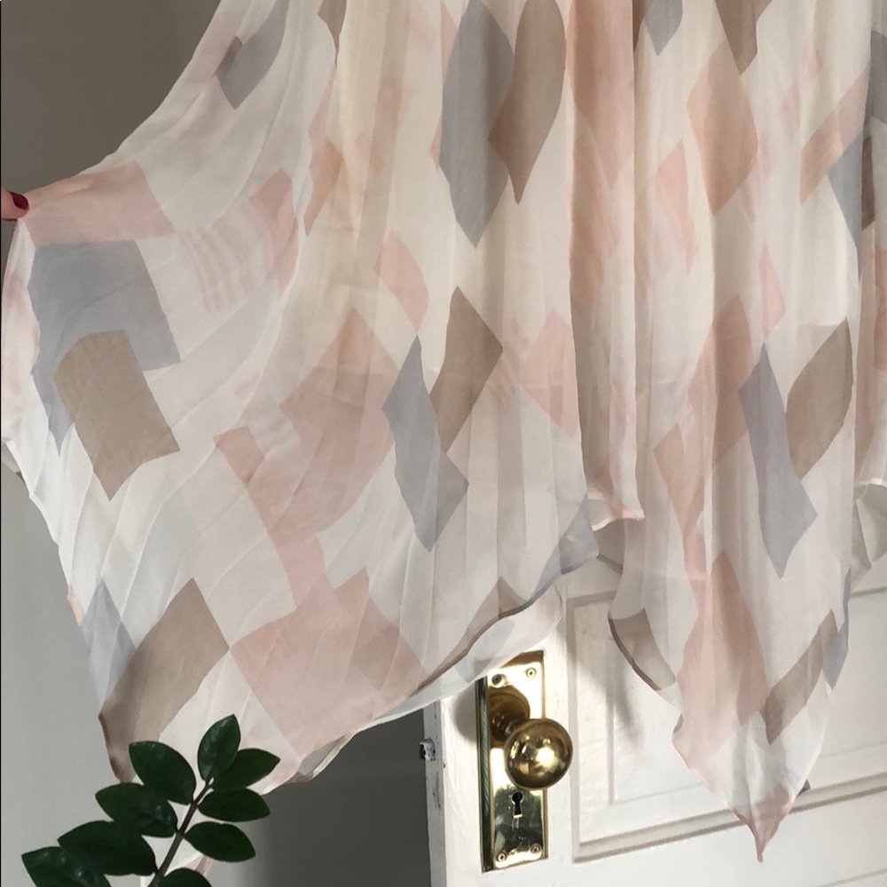 Joie size Small pleated silk handkerchief skirt